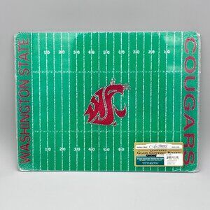 Washington State Cougars Glass Cutting Board Football Field 15"x11.5" NCAA